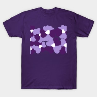 abstract heart pansies design T-Shirt